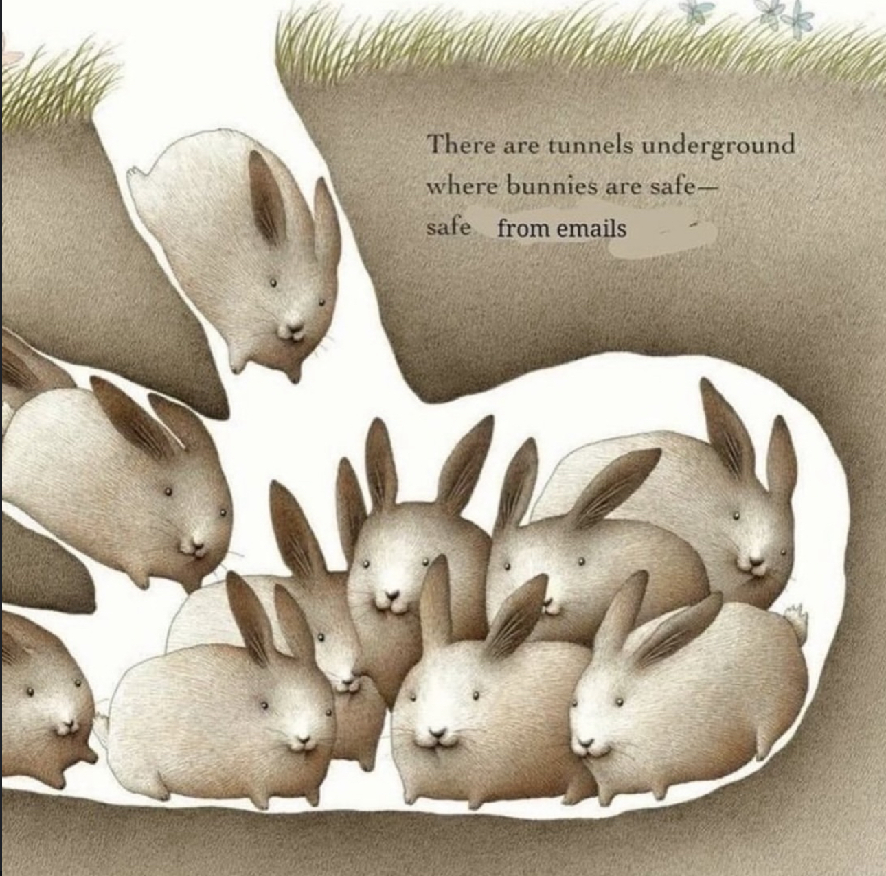 Bunnies safe from email